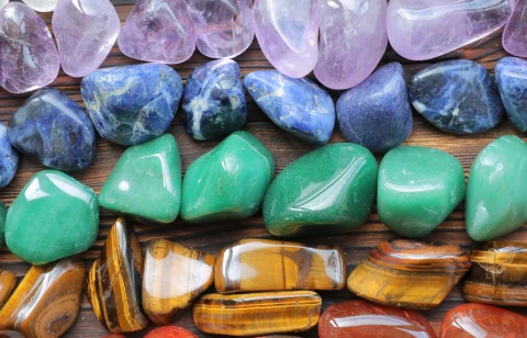 Crystals of 7 human chakras